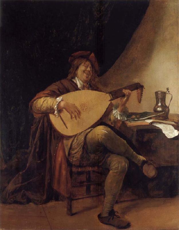 Jan Steen Self-Portrait as a lutenist oil painting picture